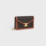 WALLET ON CHAIN MARGO IN TRIOMPHE CANVAS AND CALFSKIN TAN - Image 2